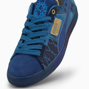 ユニセックス PUMA x DAPPER DAN クライド PRE-GAME RUNWAY スニーカー, Blazing Blue-Blazing Blue-Lake Blue, extralarge-JPN