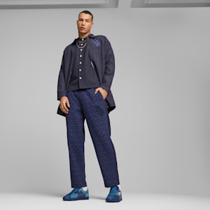 ユニセックス PUMA x DAPPER DAN クライド PRE-GAME RUNWAY スニーカー, Blazing Blue-Blazing Blue-Lake Blue, extralarge-JPN