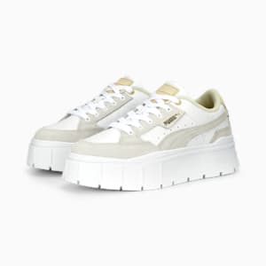 Mayze Stack Terry Sneakers Women, PUMA White-Anise Flower, extralarge-GBR