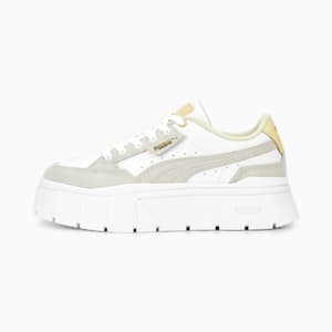 Mayze Stack Terry Sneakers Women, PUMA White-Anise Flower