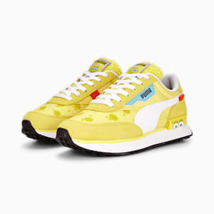 PUMA x SPONGEBOB Future Rider Youth Sneakers, Lucent Yellow-PUMA White