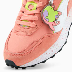 Zapatos deportivos PUMA x SPONGEBOB Rider FV para niños grandes, Carnation Pink-PUMA White