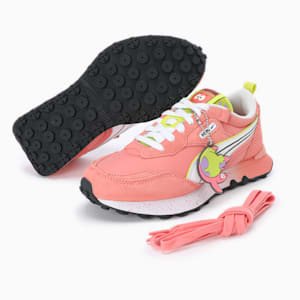 Tenis juveniles PUMA x BOB ESPONJA Rider FV, Carnation Pink-PUMA White