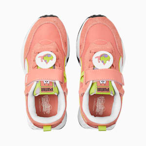 Zapatos deportivos PUMA x SPONGEBOB Rider FV para niños pequeños, Carnation Pink-PUMA White