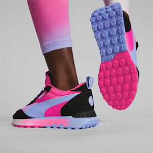 Rider FV Muted Martians Women's Sneakers, PUMA Black-Intense Lavender-Glowing Pink