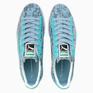 ユニセックス PUMA x GRAPHERSROCK スウェード ヴィンテージ MIJ GR2, Blue Wash-Deep Aqua