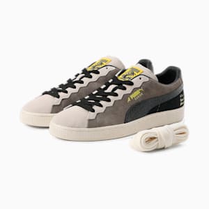 ユニセックス PUMA x STAPLE スウェード スニーカー 2, Flat Light Gray-Cool Dark Gray, extralarge-JPN