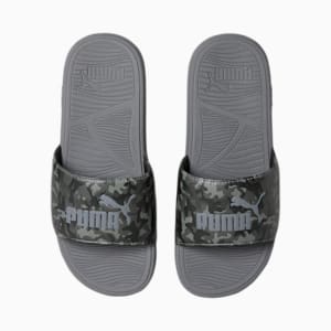 Cool Cat 2.0 Camo Slides, PUMA Black-Asphalt-Flat Medium Gray-QUIET SHADE, extralarge