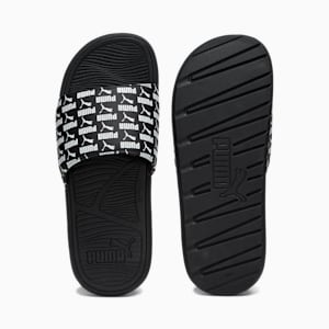 Sandalias Cool Cat 2.0 estampado total para hombre, PUMA Black-PUMA White, extralarge