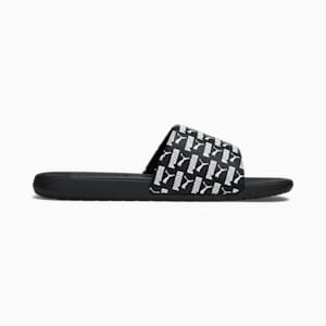 Sandalias Cool Cat 2.0 estampado total para hombre, PUMA Black-PUMA White, extralarge