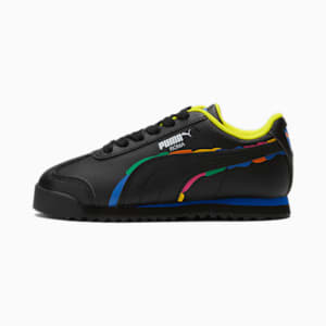 Roma LQD Lights Toddlers' Shoes, PUMA Black-Blazing Yellow-PUMA White