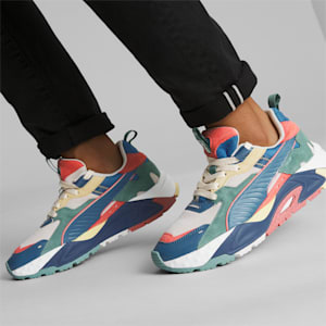 RS-TRCK RE:Escape Sneakers , Vapor Gray-Deep Dive-Hibiscus Flower