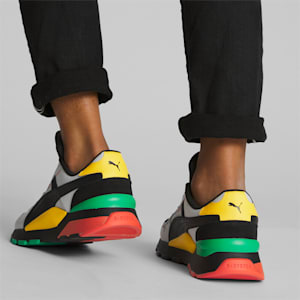 RS 2.0 Block Party Sneakers, Cool Light Gray-PUMA Black-Yellow Sizzle