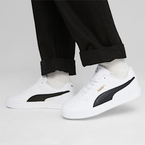 Tenis Caven 2.0, PUMA White-PUMA Black-Gold, extralarge