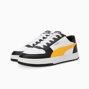 Caven 2.0 Unisex Sneakers, PUMA White-Yellow Sizzle-PUMA Black-PUMA Silver, extralarge-IND