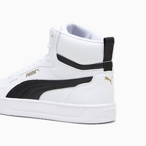 Caven 2.0 Mid Unisex Sneakers, PUMA White-PUMA Black-Gold, extralarge-IND