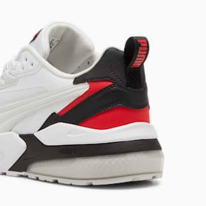 Vis2K Men's Sneakers, PUMA White-Feather Gray-For All Time Red, extralarge