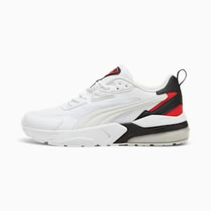 Vis2K Men's Sneakers, PUMA White-Feather Gray-For All Time Red, extralarge