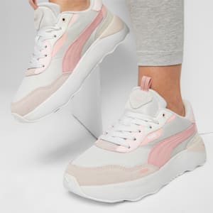 Sneaker plateforme Runtamed, femme, Feather Gray-Future Pink-PUMA White-Frosty Pink-Warm White, extralarge
