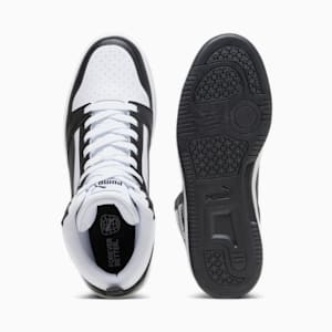 Sneakers Rebound, PUMA White-PUMA Black-Shadow Gray-PUMA White, extralarge