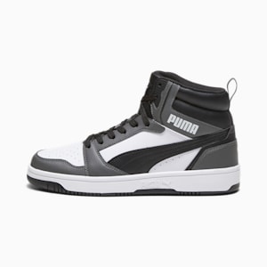 Tenis Rebound, PUMA White-PUMA Black-Shadow Gray, extralarge