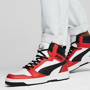 Sneakers Rebound, PUMA White-PUMA Black-For All Time Red, extralarge