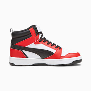 Rebound Sneakers, PUMA White-PUMA Black-For All Time Red, extralarge