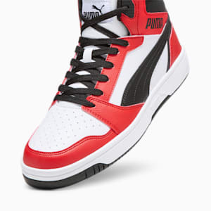 Rebound Sneakers, PUMA White-PUMA Black-For All Time Red, extralarge