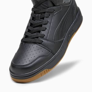 Rebound Sneakers, Cheap Cerbe Jordan Outlet Black-Shadow Gray-Gum, extralarge