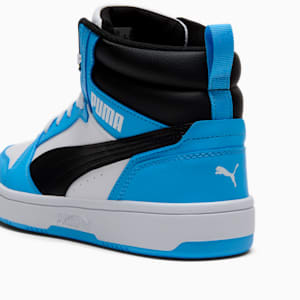 Tenis Rebound, PUMA White-PUMA Black-Team Light Blue, extralarge