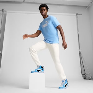 Tenis Rebound, PUMA White-PUMA Black-Team Light Blue, extralarge