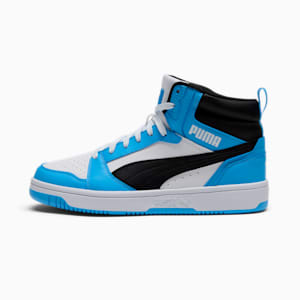 Tenis Rebound, PUMA White-PUMA Black-Team Light Blue, extralarge