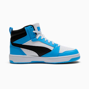 Tenis Rebound, PUMA White-PUMA Black-Team Light Blue, extralarge