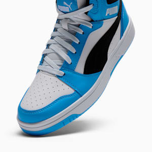 Tenis Rebound, PUMA White-PUMA Black-Team Light Blue, extralarge
