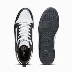 Rebound V6 Low Sneakers, PUMA White-PUMA Black-PUMA White