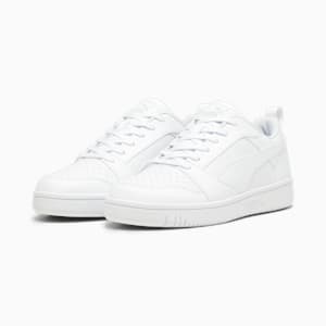 Rebound V6 Low Sneakers, PUMA White-Cool Light Gray, extralarge