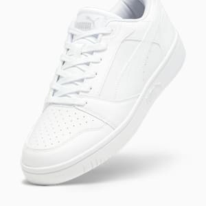 Tenis deportivos corte bajo Rebound V6, PUMA White-Cool Light Gray, extralarge