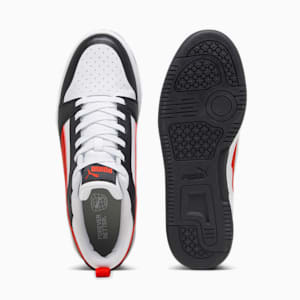 Rebound V6 Low Sneakers, PUMA White-For All Time Red-PUMA Black
