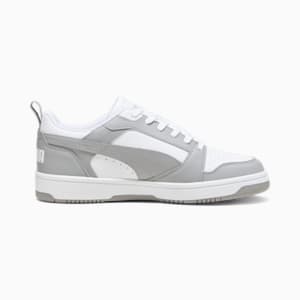 Rebound V6 Low Sneakers, PUMA White-Concrete Gray