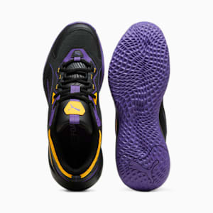 Zapatos deportivos Playmaker 2023, PUMA Black-Team Violet-Yellow Sizzle, extralarge