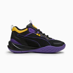 Zapatos deportivos Playmaker 2023, PUMA Black-Team Violet-Yellow Sizzle, extralarge