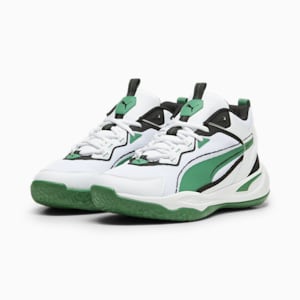 Sneakers Playmaker Homme, PUMA White-Archive Green-PUMA Black, extralarge