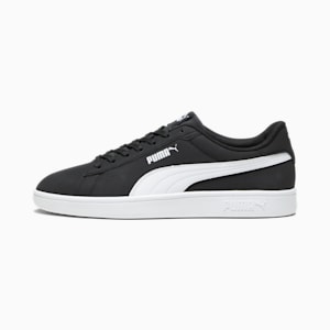 PUMA Smash 3.0 Buck Sneakers, PUMA Black-PUMA White, extralarge-GBR