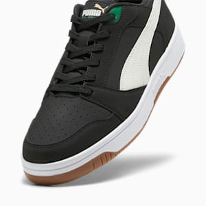 Rebound Low 75 Years Unisex Sneakers, PUMA Black-Warm White-Archive Green-Gold-Pristine, extralarge-IND