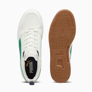 Rebound Low 75 Years Unisex Sneakers, Warm White-Archive Green-PUMA Navy-Gold-Pristine, extralarge-IND