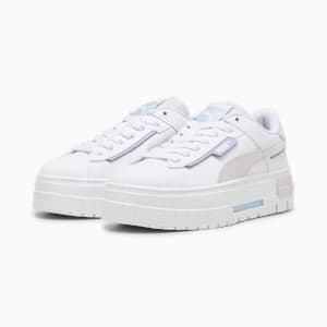 Mayze Crashed Women's Sneakers, PUMA White-Galaxy Pink, extralarge-IND