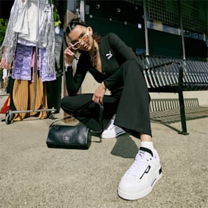 ウィメンズ メイズ クラッシュド スニーカー, PUMA White-PUMA Black, extralarge-JPN