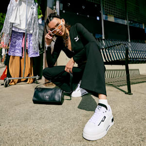 Zapatos deportivos Mayze Crashed de mujer, PUMA White-PUMA Black, extragrande