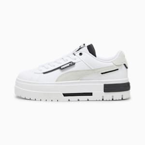 Mayze Crashed Women's Sneakers, PUMA White-PUMA Black, extralarge-IND