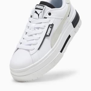 Zapatos deportivos Mayze Crashed de mujer, PUMA White-PUMA Black, extragrande
